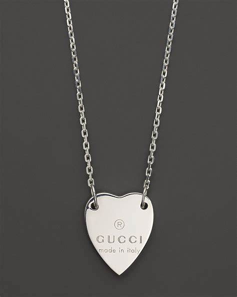 gucci red heart|trademark necklace with heart pendant.